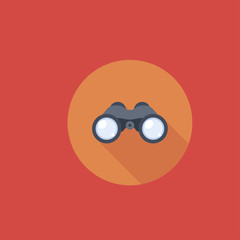 Fototapeta premium binoculars icon.flat design