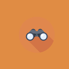 binoculars icon.flat design