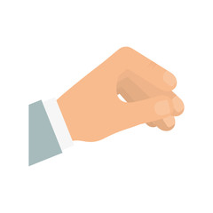 Hand holding something icon vector illustration graphic design
