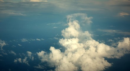 nuages...vue aérienne