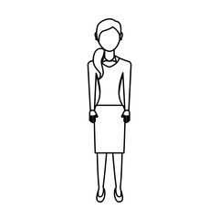 businesswoman avatar isolated icon vector illustration design
