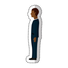 businessman avatar isolated icon vector illustration design