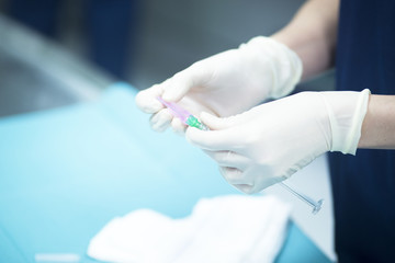 Surgery anaesthetic syringe