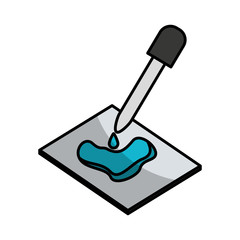 droplet laboratory isolated icon vector illustration design