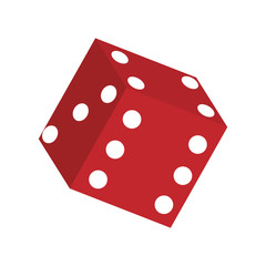 Casino dice concept icon vector illustration graphic design