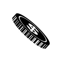 Coin money isolated icon vector illustration graphic design