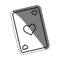 Casino card game concept icon vector illustration graphic design