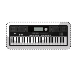 synthesizer electric isolated icon vector illustration design