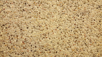 Horizontal small gravel wall