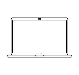 laptop computer isolated icon vector illustration design
