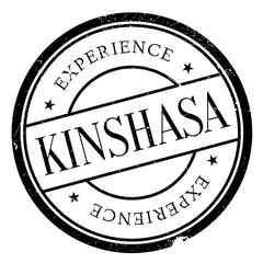 Kinshasa stamp rubber grunge