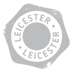 Obraz na płótnie Canvas Leicester stamp rubber grunge