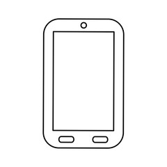 Mobile smartphone technology icon vector illustration graphic design