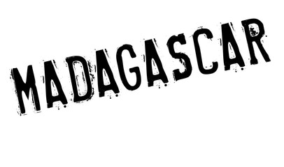Madagascar stamp rubber grunge