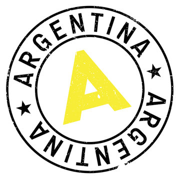 Argentina stamp rubber grunge