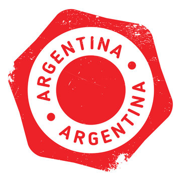 Argentina stamp rubber grunge