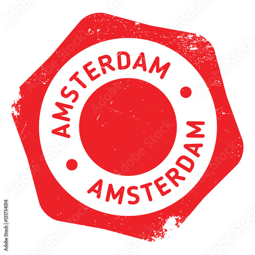 "Amsterdam stamp rubber grunge" Stock image and royaltyfree vector