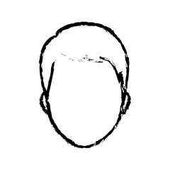 Man head faceless icon vector illustration graphic design