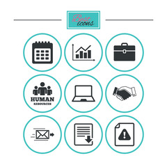 Office, documents and business icons.