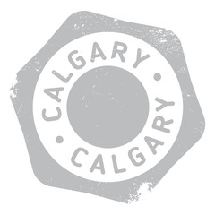 Calgary stamp rubber grunge