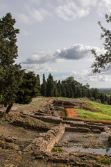 Fototapeta na wymiar Ancient roman ruins of Mirobriga