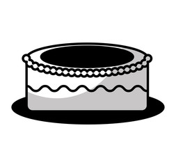 delicious sweet cake icon vector illustration design
