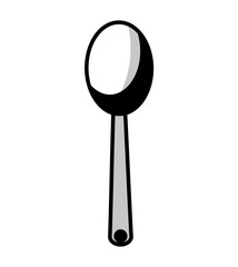 spoon wood cutlery isolated icon vector illustration design