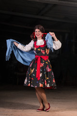 Obraz premium Cute pinup girl dress