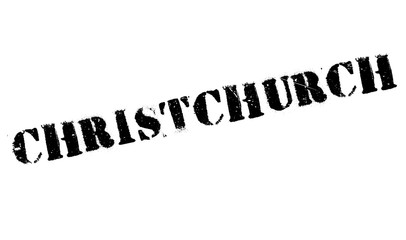 Christchurch stamp rubber grunge