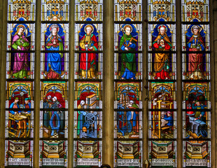 Stained Glass - Catholic Saints