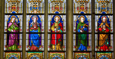 Stained Glass - Catholic Saints