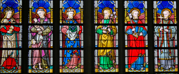 Stained Glass - Catholic Saints