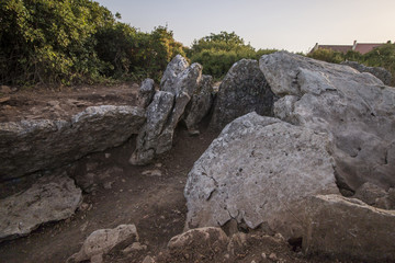 Fototapeta na wymiar Ancient dolmen structure