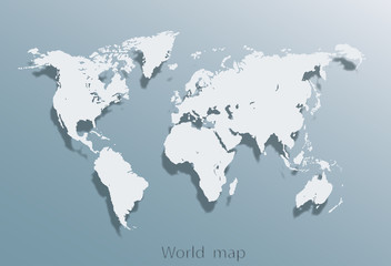 Fototapeta na wymiar Image of a vector world map