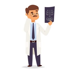Doctor character vector isolated