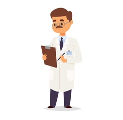 Doctor character vector isolated