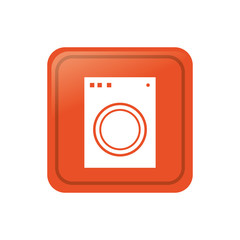 Washer laundry machine icon vector illustration graphic design