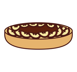 delicious sweet pie icon vector illustration design