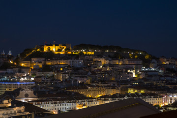 Graca viewpoint at night