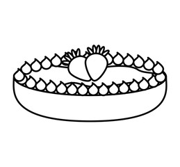 delicious sweet pie icon vector illustration design