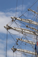 Tall ships with sails