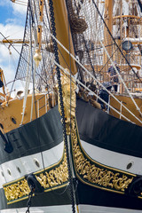 Tall ships with sails