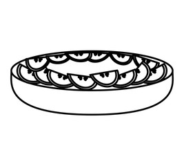 delicious sweet pie icon vector illustration design