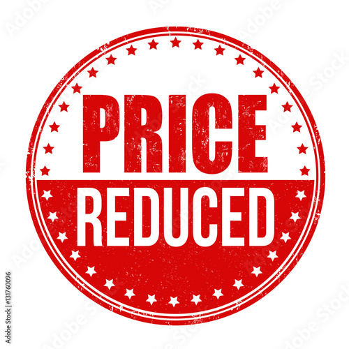 "Price reduced sign or stamp" Stock image and royaltyfree vector files
