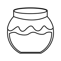 fruit conserve in jar icon vector illustration design