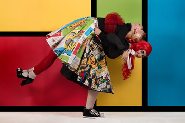 Pop art fashion girls