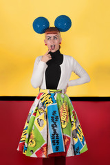 Pop art fashion girl