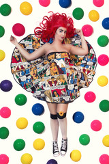 Pop art fashion girl