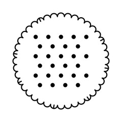 delicious sweet cookies icon vector illustration design