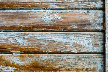 old wood horizontal texture background with peeling paint